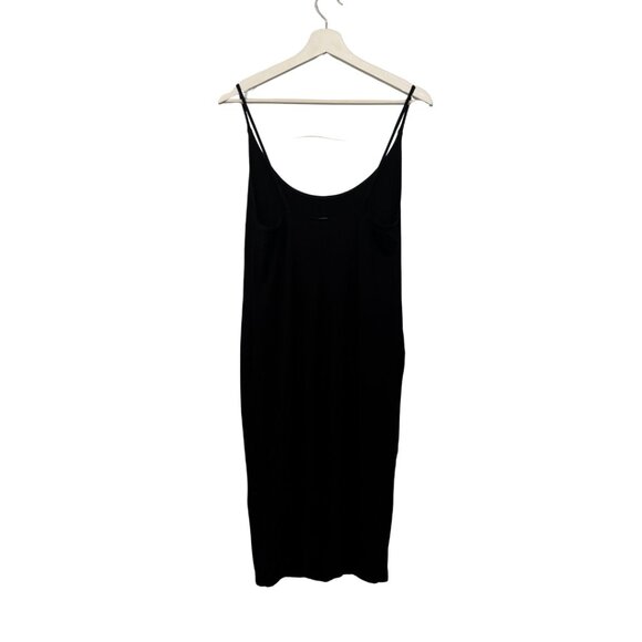 H&M Ribbed Midi Dress | Black | Size Medium - Picture 3 of 5